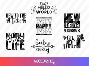 baby onesie svg bundle Vector File