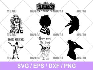 beetlejuice svg bundle cricut file