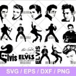 elvis presley svg bundle cricut file png transparent