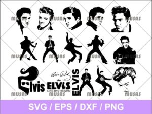 elvis presley svg bundle cricut file png transparent