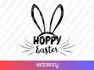 hoppy easter svg cut file cricut