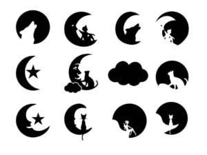 moon svg bundle vector cut file cricut