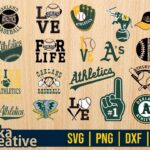 oakland athletics svg bundle vector file cut file cricut