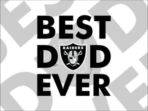 raiders best dad ever svg cricut file