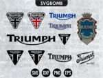 triumph svg bundle logo bikes