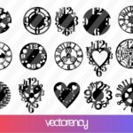 CNC Wall Disco Watches DXF SVG Laser Cut File