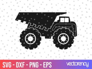 DUMP TRUCK svg cricut file vector