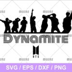 Dancing BTS Dynamite SVG Cricut File Vector