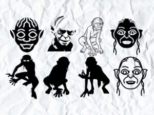 Gollum Svg Cricut File