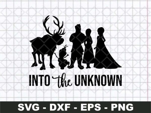 INTO THE UNKNOWN SVG FILE - FROZEN SVG FILES CRICUT VECTOR