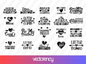 Kids Valentine's Svg Bundle Cut File