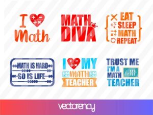 Math SVG Bundle Cut File