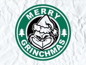 Merry Grinchmas Starbucks Logo SVG Cut File