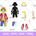 Monkey D Luffy One Piece SVG Cricut File Vector