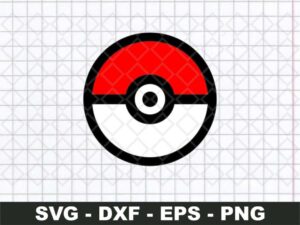 Pokemon Pokeball svg cricut file vector