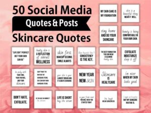 Social Media Skincare Quotes for Instagram jpg design