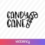 candy cane svg cricut file vector