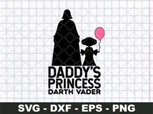 daddy princess svg cricut file