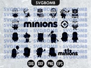 minion svg bundle cricut file