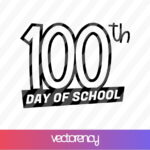 100th Day of School SVG