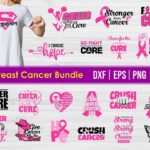 Breast Cancer SVG Bundle, Survivor Svg, Ribbon Svg cricut file