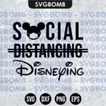 Disney Social Distancing SVG Cut File PNG Transparent