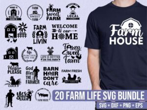 Farm Life SVG Bundle cut file eps png dxf