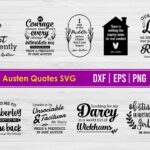 Jane Austen Quotes SVG