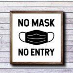 No Mask No Entry SVG