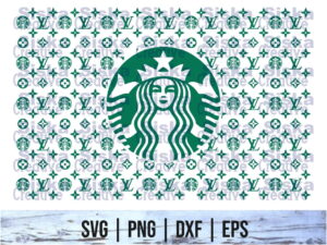 Pattern LV Starbucks SVG