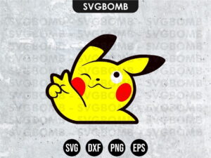 Peace Pikachu SVG