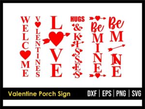 Valentine Porch Sign SVG