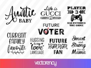 Design Baby Onesie SVG Bundle