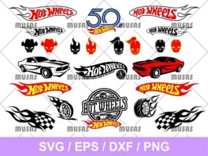 Hot Wheels SVG bundle