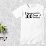 I Survived 100 Days of School T Shirt Design SVG