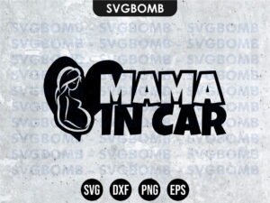 Mama in Car SVG