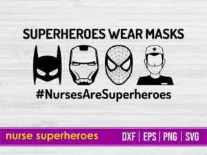 Nurse Superheroes SVG