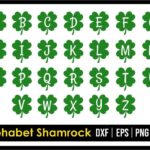 Alphabet Shamrock SVG