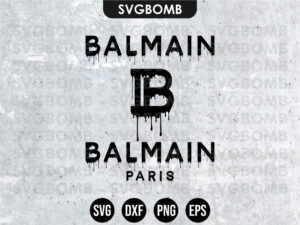 Balmain Drip Logo SVG