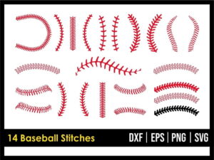 Baseball Stitches SVG