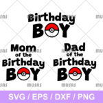 Birthday Boy Pokemon SVG