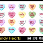 Candy Hearts SVG