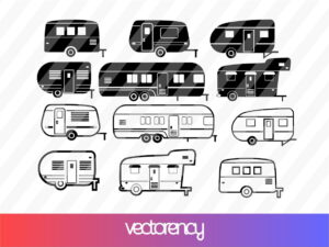 Caravan Camping SVG