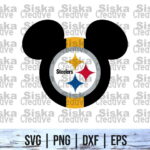 Disney Mickey Pittsburgh Steelers SVG