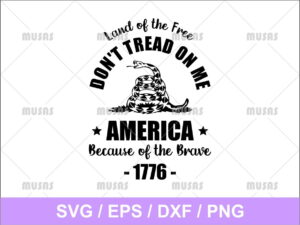 Don't Tread On Me SVG