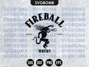 Fireball Whiskey Logo SVG