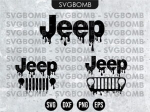 Jeep Logo Drip SVG