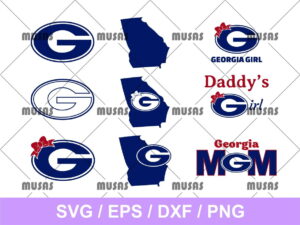 Logo Map Georgia SVG