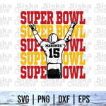 Mahomes Super Bowl SVG