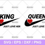 Nike King and Queen SVG